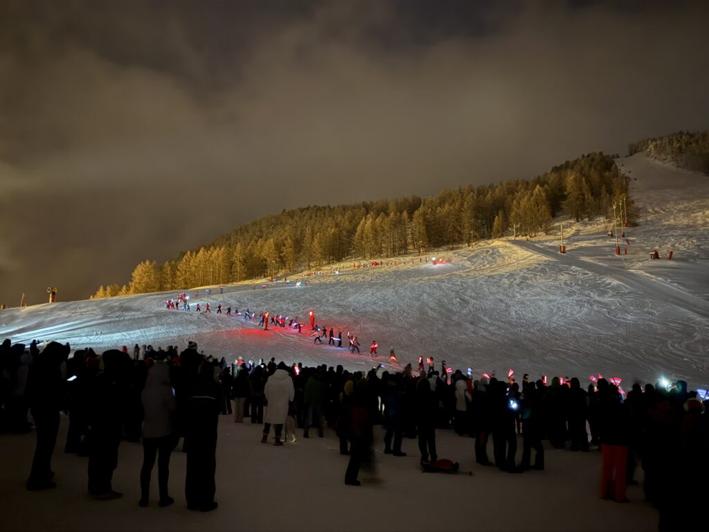 Descentes aux flambeaux à Montgenèvre