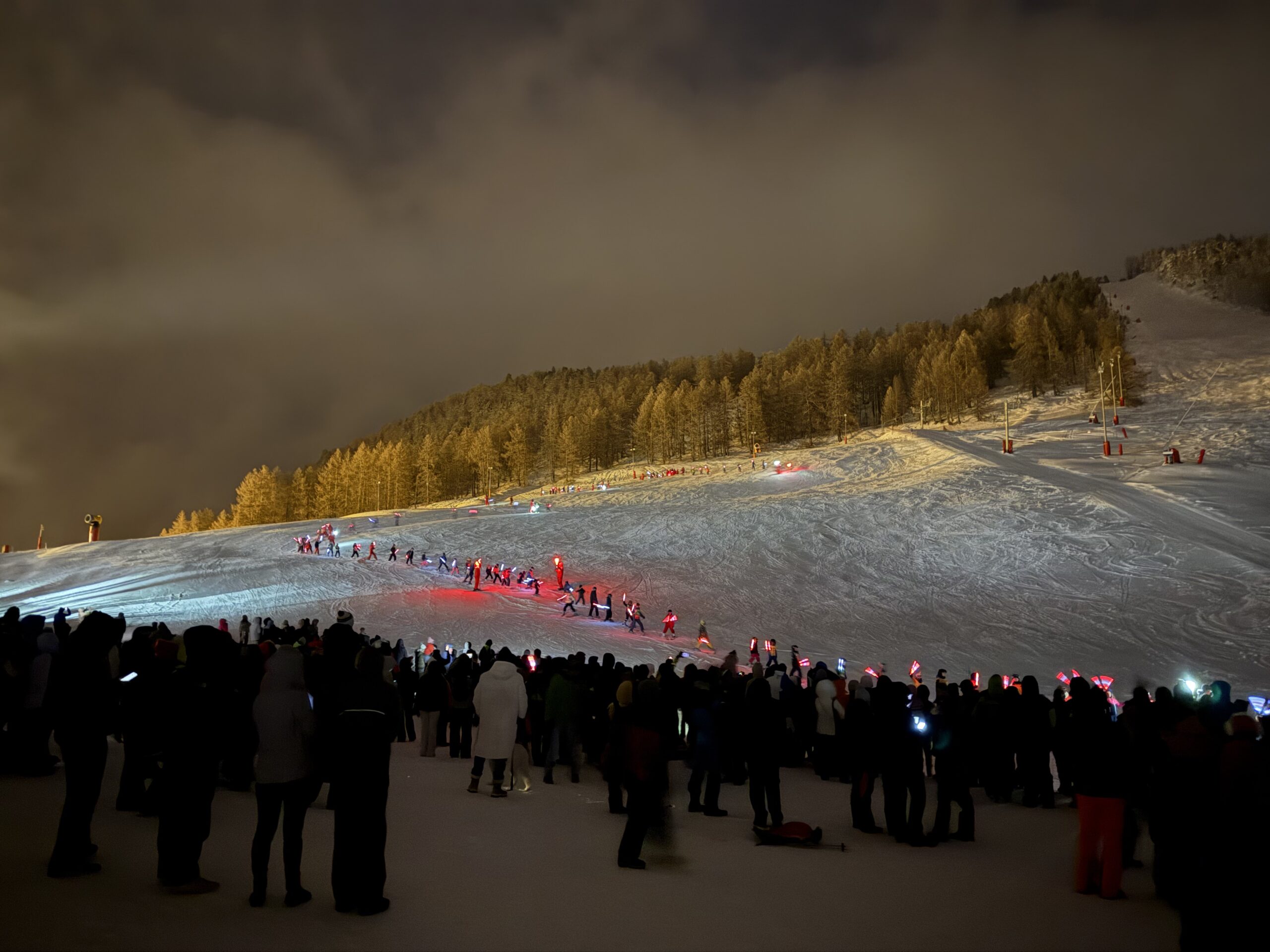 Descentes aux flambeaux à Montgenèvre