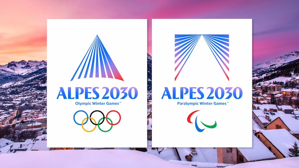 Le Logo des Jeux Olympiques et Paralympiques d’hiver Alpes 2030 en france
